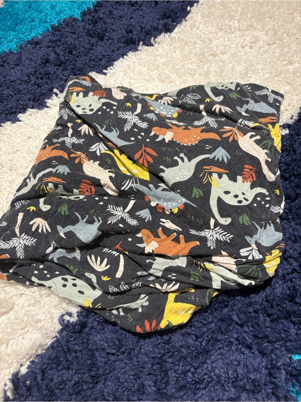 Little Sleepies Black Dinosaur Print crib sheet
